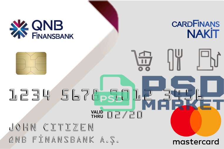 Turkey QNB Finansbank Credit Card Template