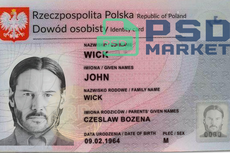 Best Poland ID Card Template 2015