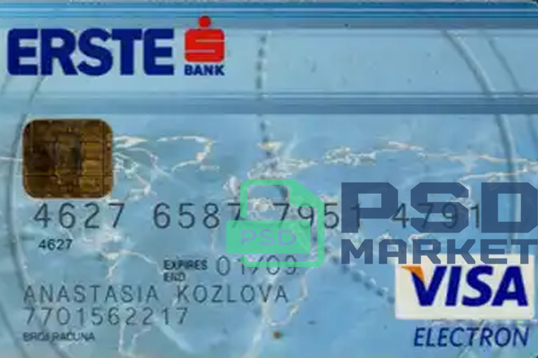 Austria Erste Bank Credit Card Template