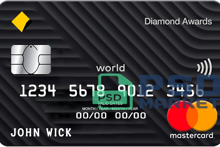 Australia Comm Bank Credit Card Template