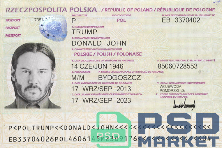 Poland Passport 2011 Template