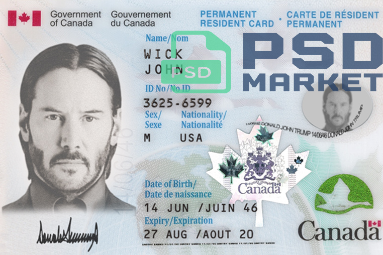 Canada Green Card Template 2012