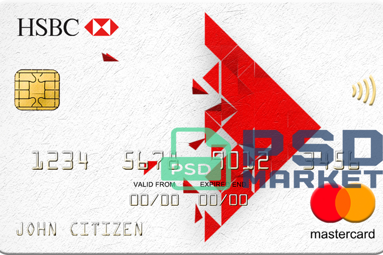 Singapore HSBC Bank Credit Card Template