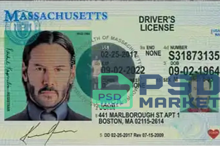 United States (Massachusetts) Driver License