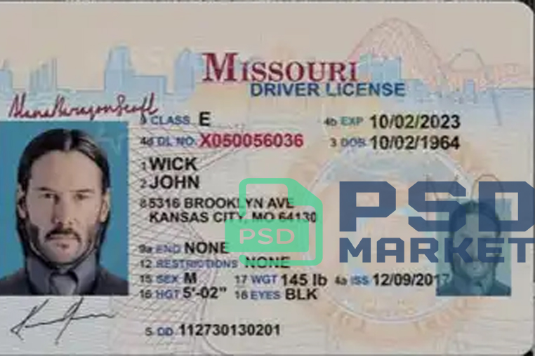 United States (Missouri) Driver License