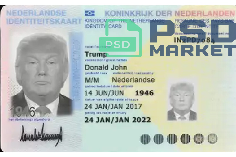 Netherlands ID Card 2014