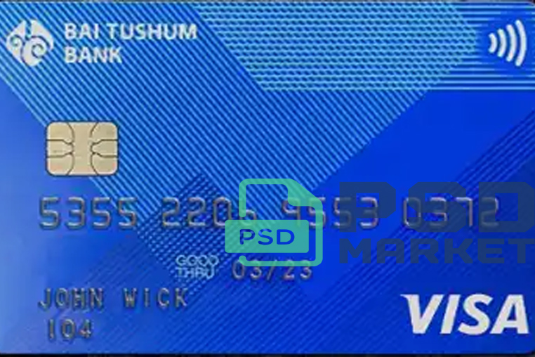 Kyrgyzstan Bai Tushum Bank Credit Card Template