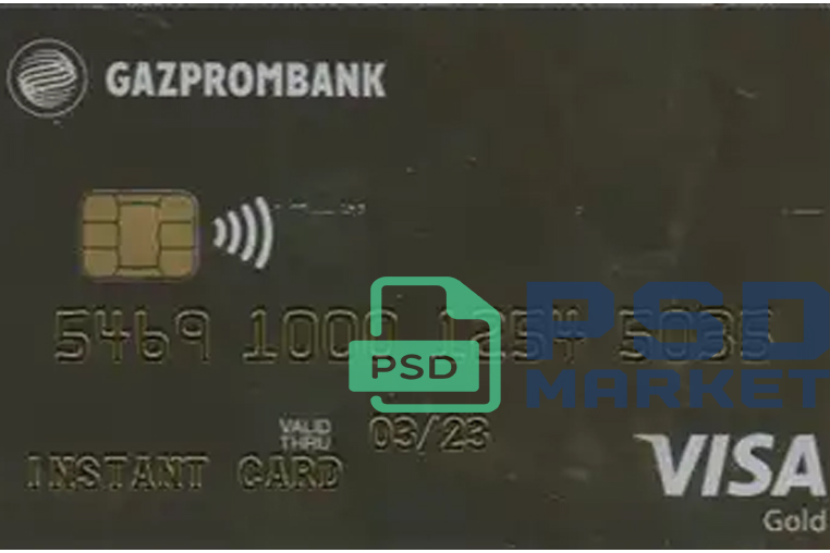 Russia Gazprombank Credit Card Template