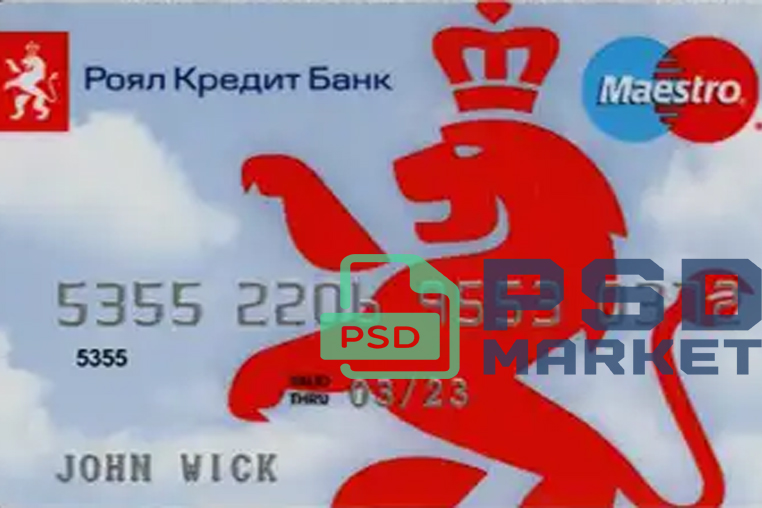 Russia Royal Bank Credit Card Template V2