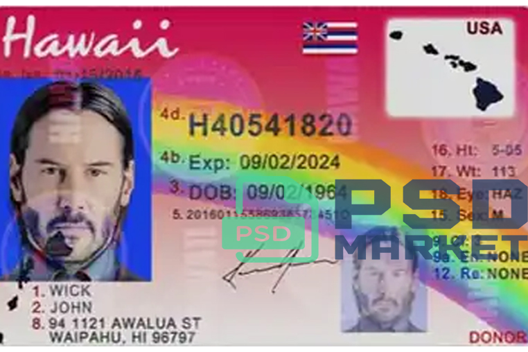 United States (Hawaii) Driver License