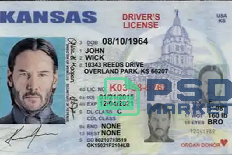 United States (Kansas) Driver License