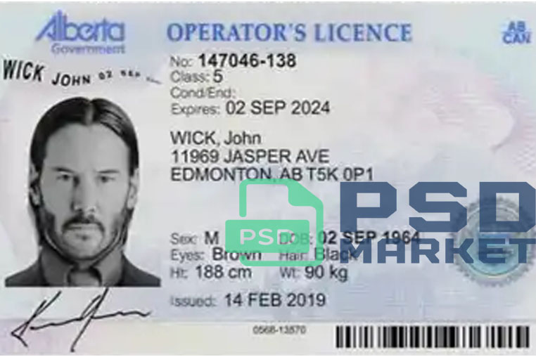 United States (Alberta) Driver License